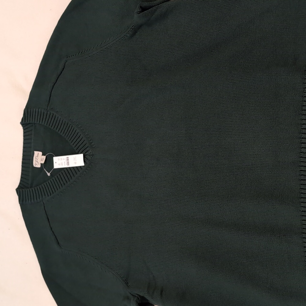 J. Crew Heritage Cotton V-neck Sweater